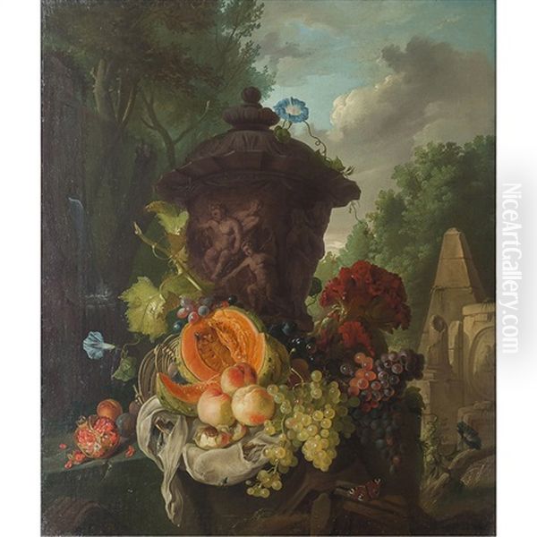 Still Life With Urn And Classical Ruins - view 1