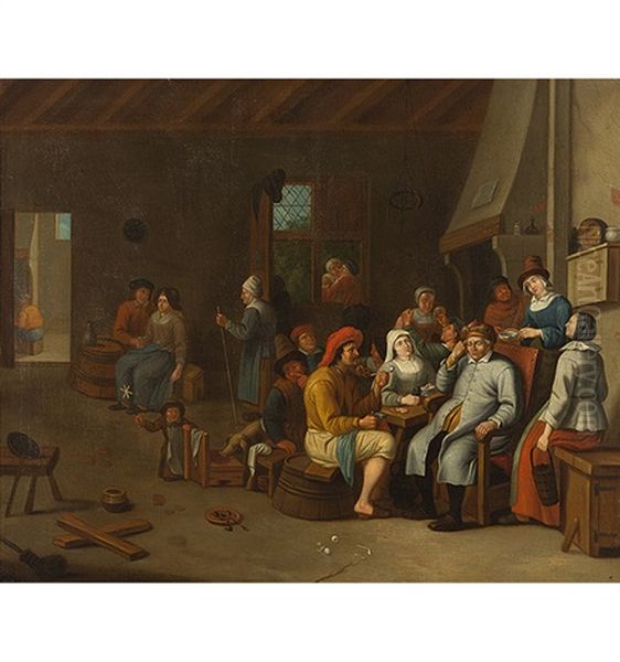 Interieur Mit Bauerlicher Gesellschaft - view 1
