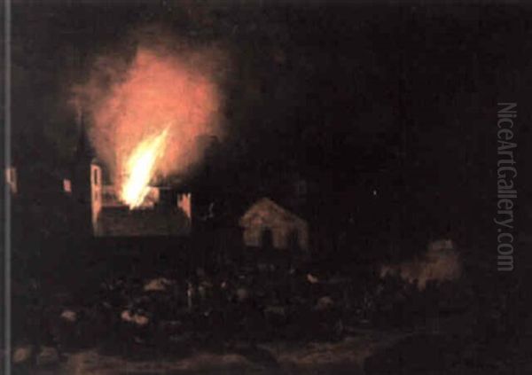 A Village On Fire - view 1