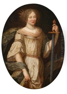 Portrat Einer Dame, Traditionell Identifiziert Als Marquise De Montaigne, Als Heilige Katharina Von Alexandrien