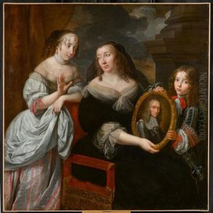 Maria De Medici Zeigt Zwei Ihrer Kinder Das Portrait Ihres Verstorbenen Gatten Konig Henri Ii