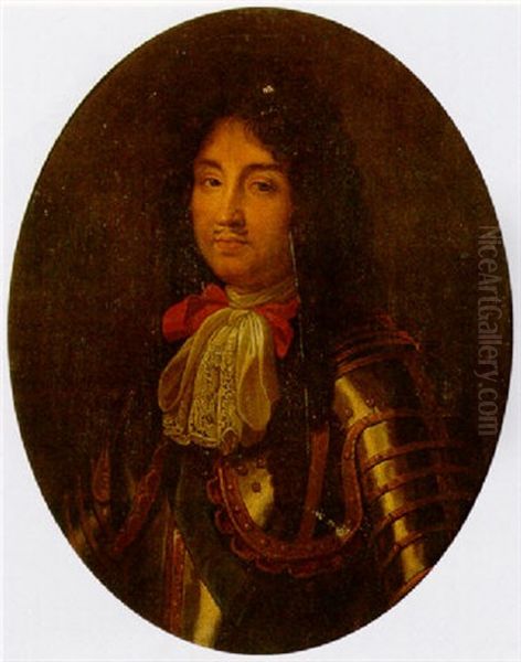 Portrait Of Louis Xiv Wearing Armour - view 1