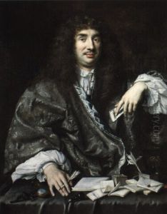 Portrait D'homme S'appretant A Ecrire Une Lettre
