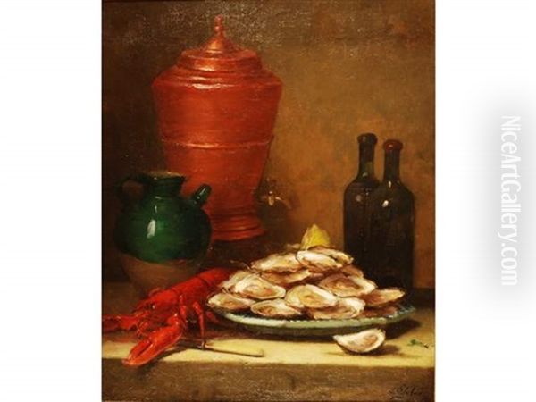 Nature Morte Aux Coquillages Et Au Homard - view 1