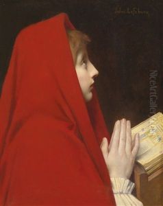 The Red Cloak by Jules Joseph Lefebvre
