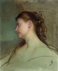 Portrait De Femme (sketch) by Jules Joseph Lefebvre