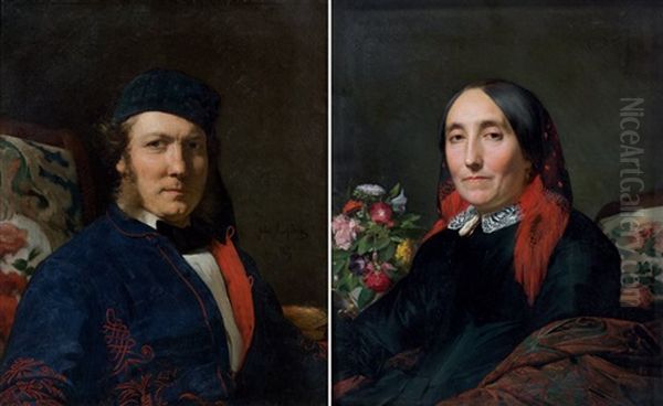 Portraits D'un Peintre Et De Son Epouse (2 Works) - view 1