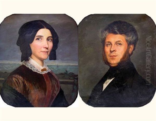 Portrait D'homme (+ Portrait De Dame; Pair) - view 1