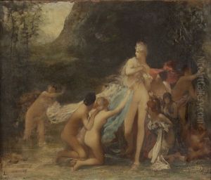 Diane Surprise, Esquisse by Jules Joseph Lefebvre