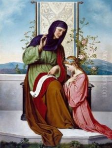 The Education Of The Virgin by Jules Joseph Lefebvre