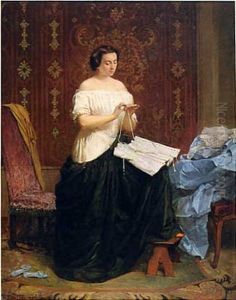 La Jeune Femme Au Corset (collaboration With Felix Dufourmentelle) by Jules Joseph Lefebvre