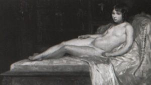 Reclining Nude by Jules Joseph Lefebvre