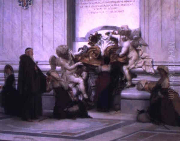 Pilgrims In St. Peter's Basilica, Rome - view 1