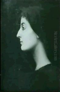 Marguerite, Fille De L'artiste by Jules Joseph Lefebvre