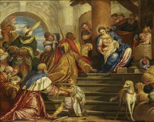 L'adoration Des Mages by Valentin Lefebvre