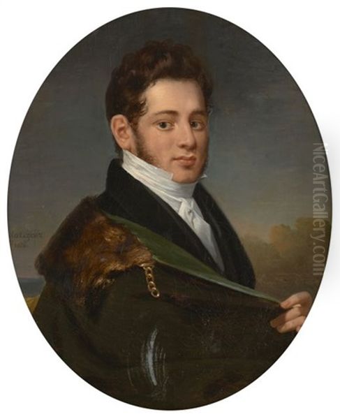 Portrait Presume De Joseph Perron, Au Manteau, De Trois-quarts - view 1