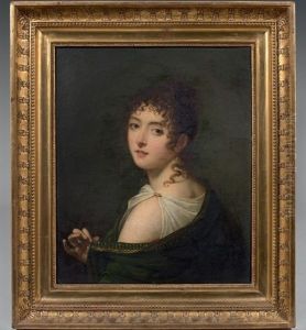 Portrait De Femme Au Vetement Antique