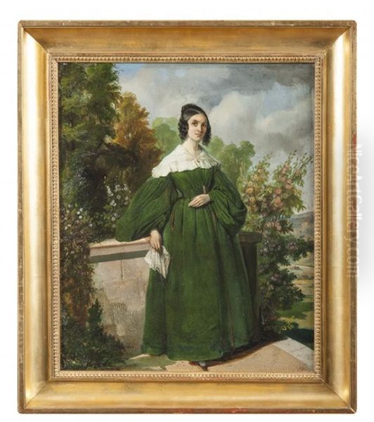 Dame De Qualite En Robe Verte - view 1