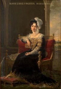 Portrait Dit De Blanche Le Bascle D'argenteuil Duchesse De Maille by Robert Jacques Francois Faust Lefevre