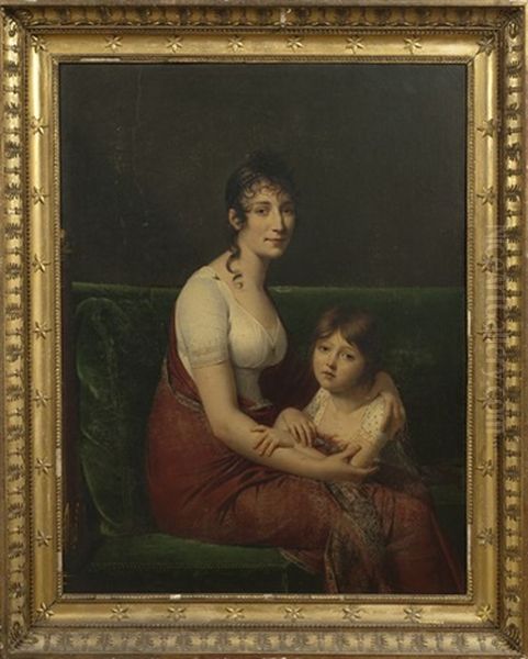 Portrait De Madame Joseph Cornudet-desprez Et De Sa Fille - view 1
