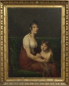 Portrait De Madame Joseph Cornudet-desprez Et De Sa Fille thumbnail