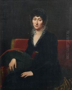 Portrait D'elegante by Robert Jacques Francois Faust Lefevre