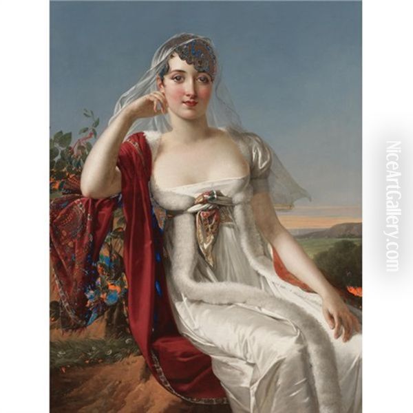 Portrait Of A Woman In A Landscape - view 1