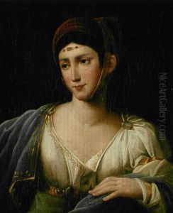 Portrait De Pauline Bonaparte, Princesse Borghese by Robert Jacques Francois Faust Lefevre