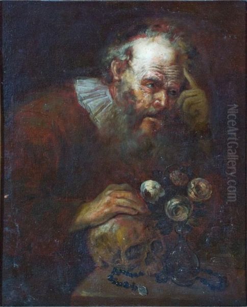 Filosofo In Meditazione (vanitas) - view 1