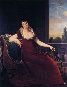 Portrait De La Baronne Constance Lezurier De La Martel
