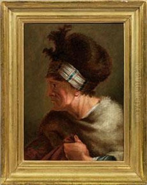 Portrait Eines Mannes Mit Pelzmutze - view 1