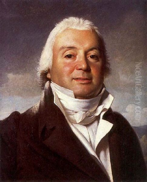 Portrait D'homme En Buste Presque De Face - view 1