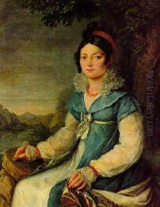 Portrait Of A Lady (caroline Bonaparte Murat, Queen Of Naples?) by Robert Jacques Francois Faust Lefevre