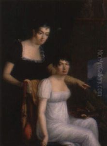 Jeunes Femmes A Leurs Peintures by Robert Jacques Francois Faust Lefevre