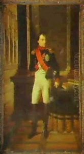 Portrait Of Napoleon by Robert Jacques Francois Faust Lefevre