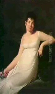 A Portrait Of A Lady by Robert Jacques Francois Faust Lefevre