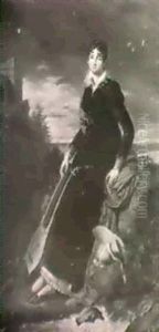 Jeune Elegante Sous L'empire