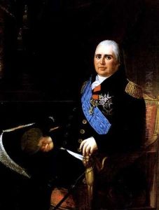 Portrait De Louis Xviii by Robert Jacques Francois Faust Lefevre