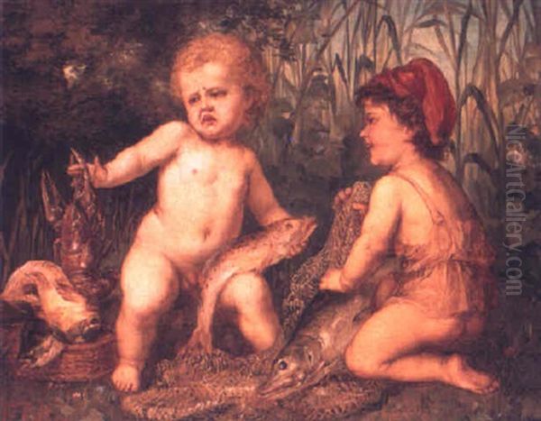 Children With Fish - view 1