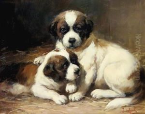 Puppies by Jean Lefort