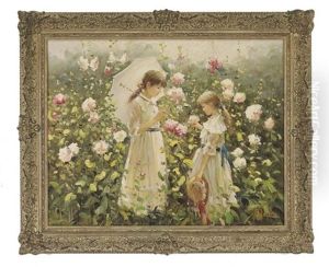 In The Rose Garden by Jean Lefort