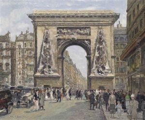 Port St. Denis, Paris by Jean Lefort