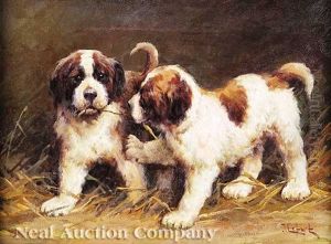 Puppies by Jean Lefort