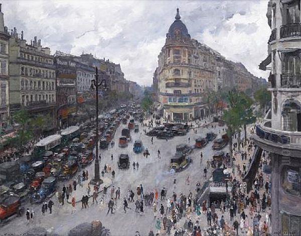 Boulevard Des Italiens Et Boulevard Haussman - view 1