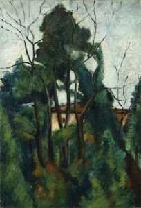 Paesaggio Con Alberi Paesaggio Con Alberi