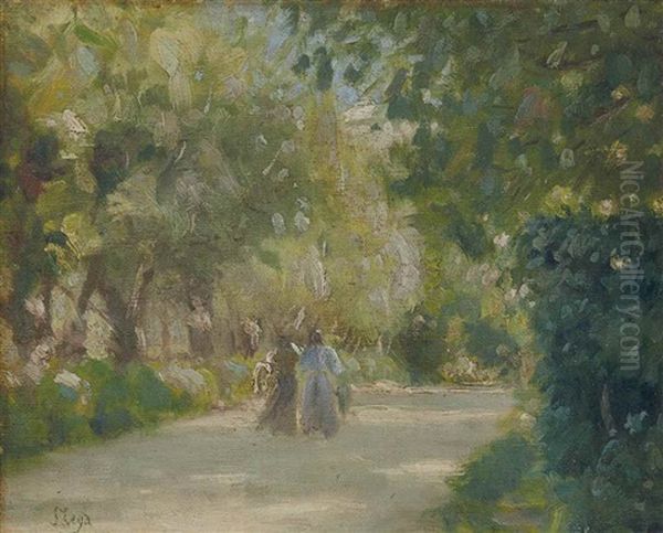Deux Femmes Sur Un Chemin - view 1