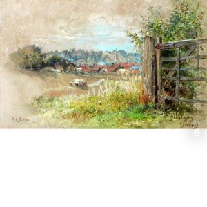 View Of Godalming, Surrey by Albert (Fitch) Bellows