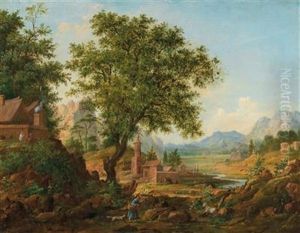Chinese Landscape With Staffage
