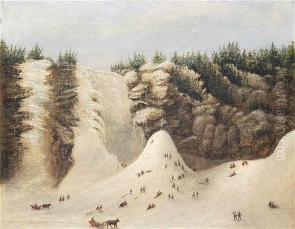 The Frozen Ice Cone At Montmorency - view 1