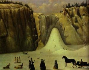 Montmorency Falls In Winter by Joseph Legare